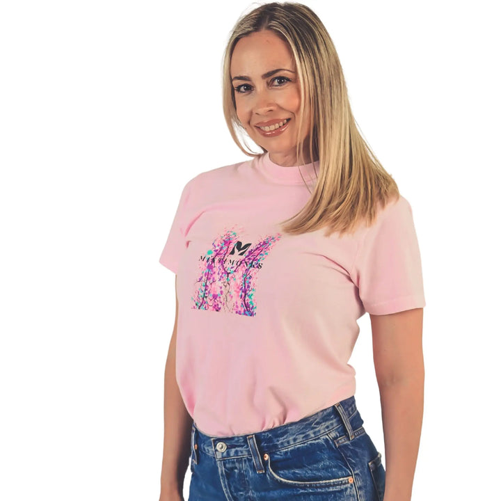 Colorful Floral Unisex Garment-Dyed T-Shirt MINTIMONKS