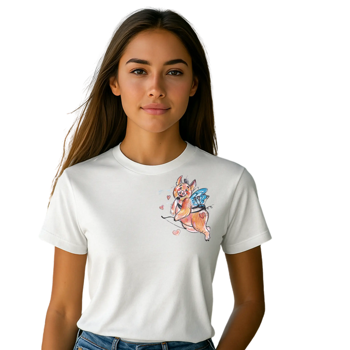 Flying Love Pig T-Shirt MINTIMONKS