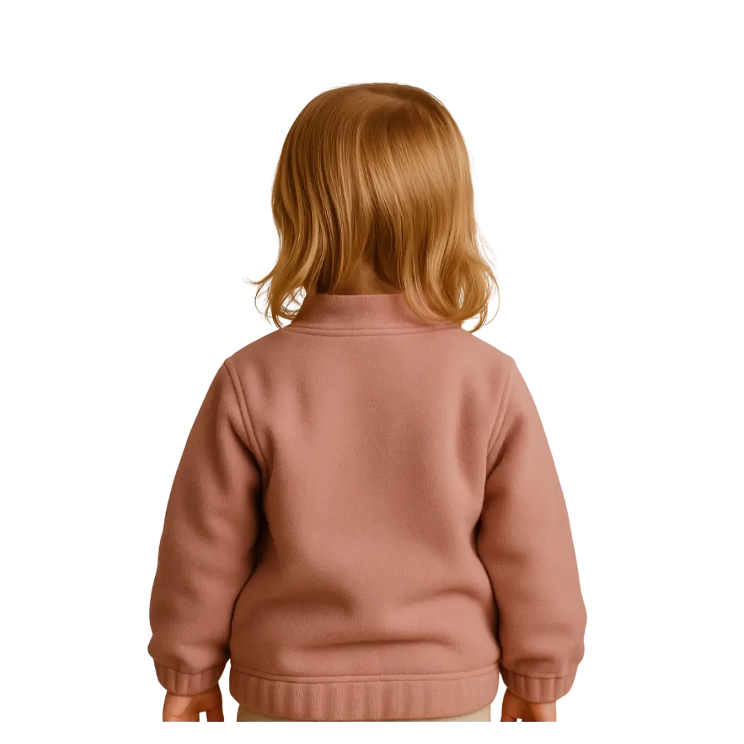 Kinder Fleecejacke - Katzenstickerei MINTIMONKS