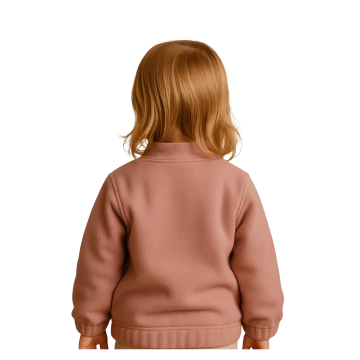 Kinder Fleecejacke - Katzenstickerei MINTIMONKS