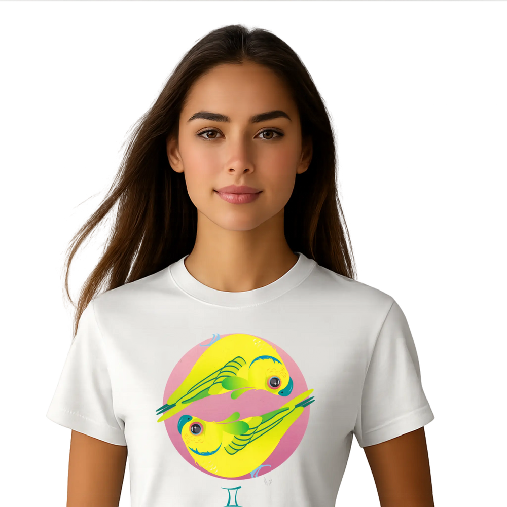 Gemini Parakeets Tee MINTIMONKS