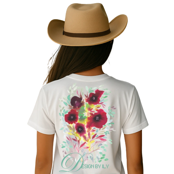 Handmade Floral T-Shirt MINTIMONKS