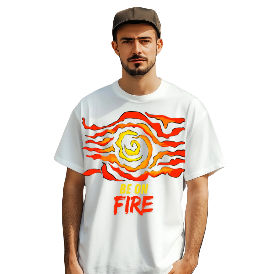 Abstract Fire Energy T-Shirt MINTIMONKS