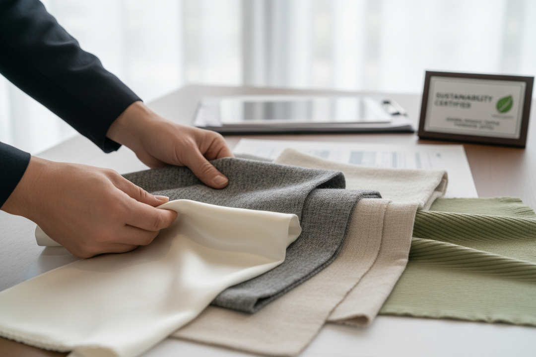 Only textiles that meet quality, sustainability, and consistency standards are approved for production.